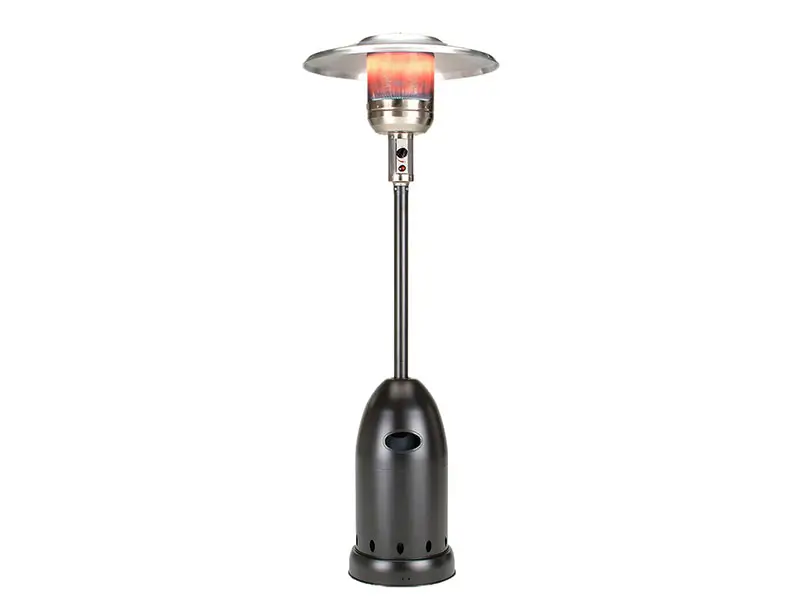 Black Bullet Shape Standing Propane Heater